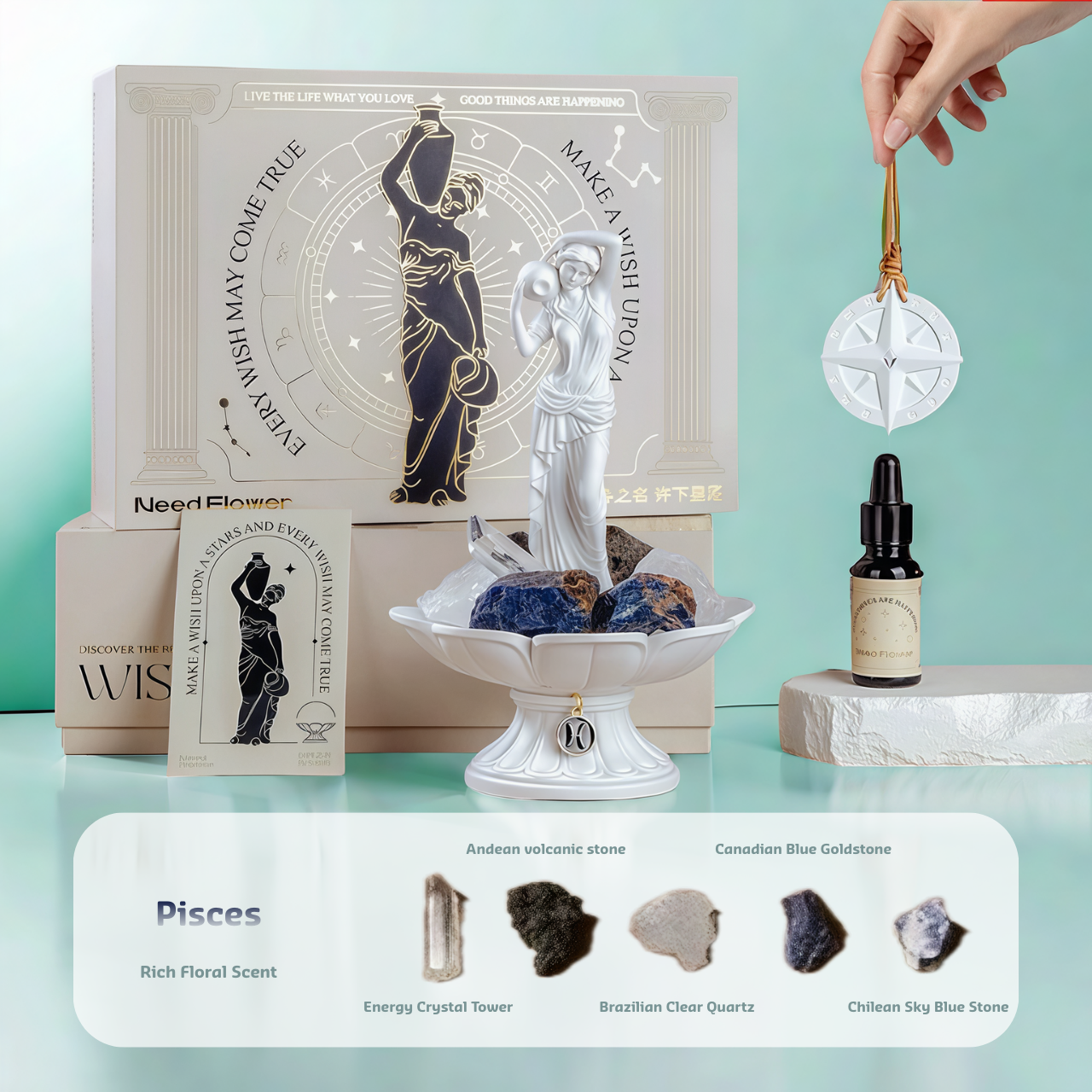 PiscesZodiacCrystalAromatherapySetPersonalizedDiffuserCollection-FUVIBE