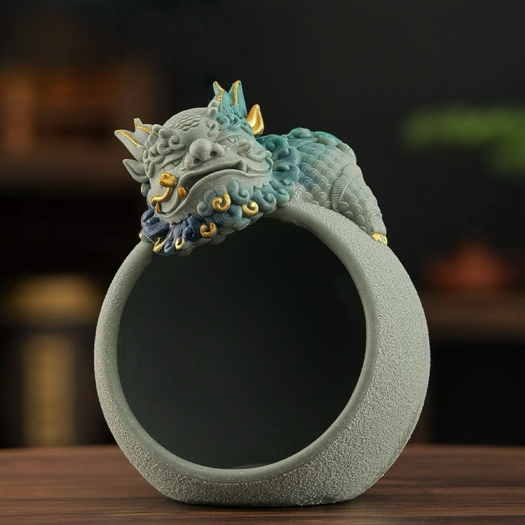 Pixiu Key Holder Figurine