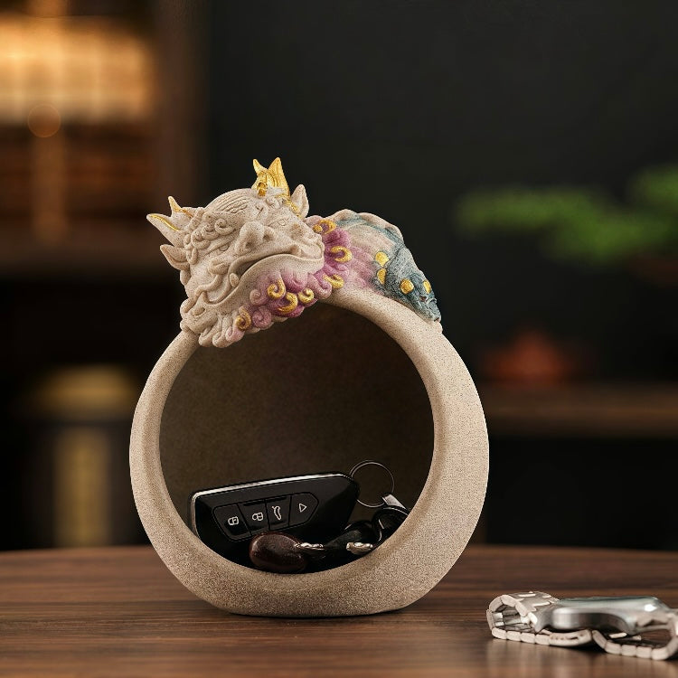 Pixiu Key Holder Figurine