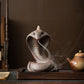 Porcelain Cobra Snake Backflow Incense Burner