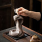 Porcelain Cobra Snake Backflow Incense Burner