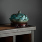 Porcelain Lotus Backflow Incense Burner