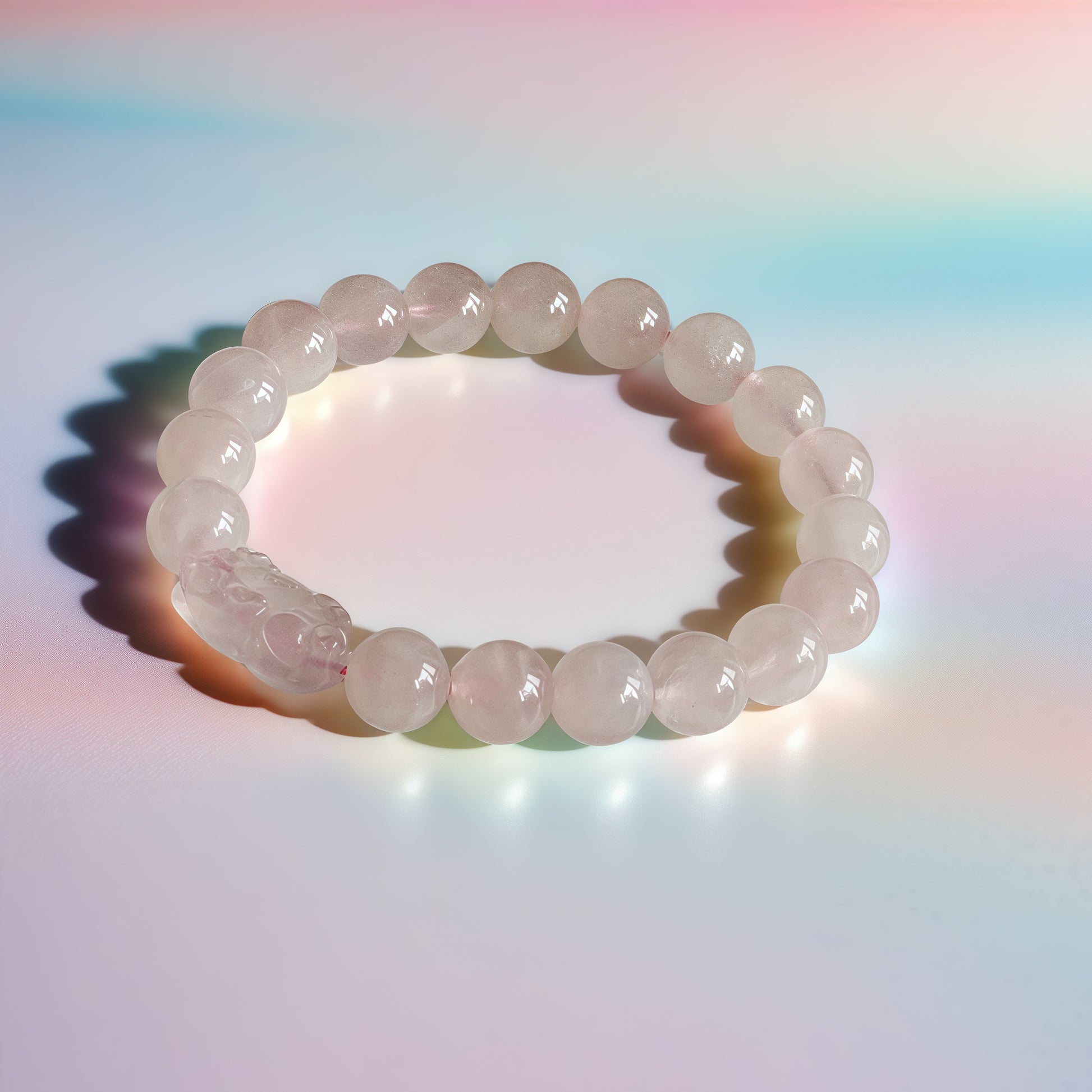 Rose Quartz × Pi Xiu Bracelet