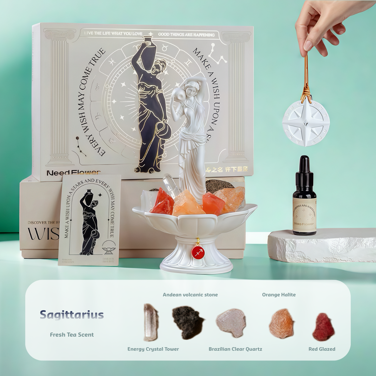SagittariusZodiacCrystalAromatherapySetPersonalizedDiffuserCollection-FUVIBE