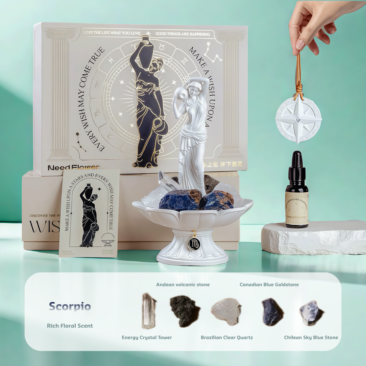 ScorpioZodiacCrystalAromatherapySetPersonalizedDiffuserCollection-FUVIBE