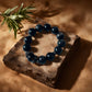 Silver Sheen Obsidian × Smoky Quartz Bracelet