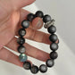 Silver Sheen Obsidian × Moonstone Bracelet