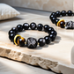 Silver Sheen Obsidian × Tiger’s Eye × Pi Xiu Energy Bracelet - Protection × Power