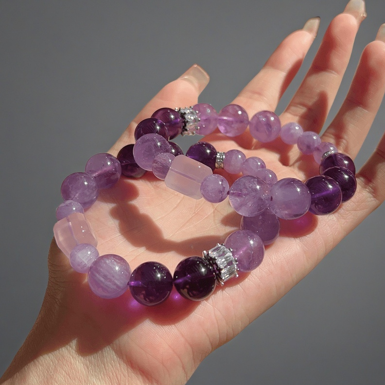 Uruguayan × Brazilian Lavender Amethyst Energy Bracelet