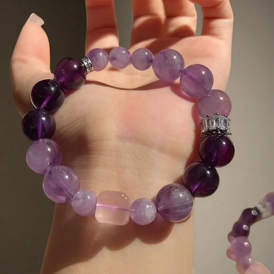Uruguayan × Brazilian Lavender Amethyst Energy Bracelet