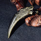 Wolf Fang × Gold Sheen Obsidian Necklace