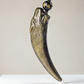 Wolf Fang × Gold Sheen Obsidian Necklace
