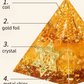 Yellow Crystal Pyramid Decor - Stone of Abundance