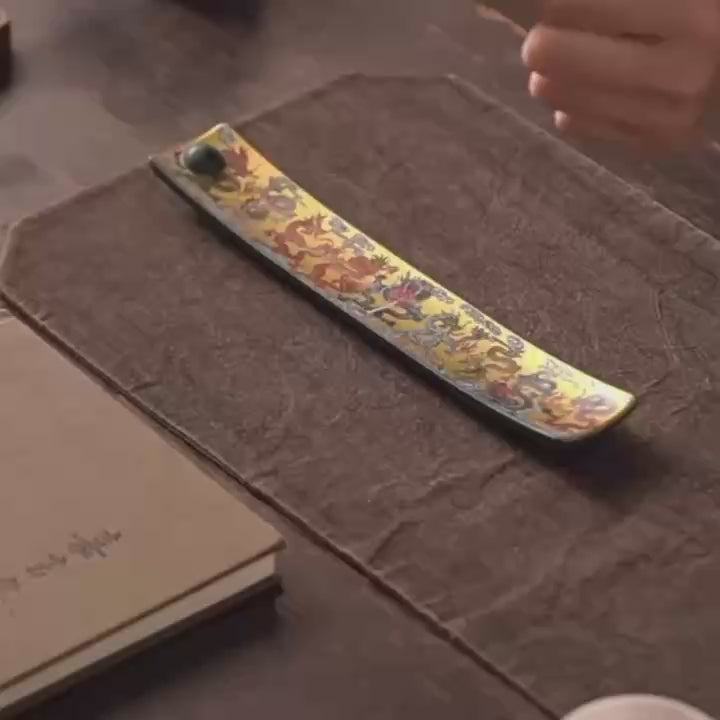 Imperial Enamel-Painted Porcelain Incense Holder